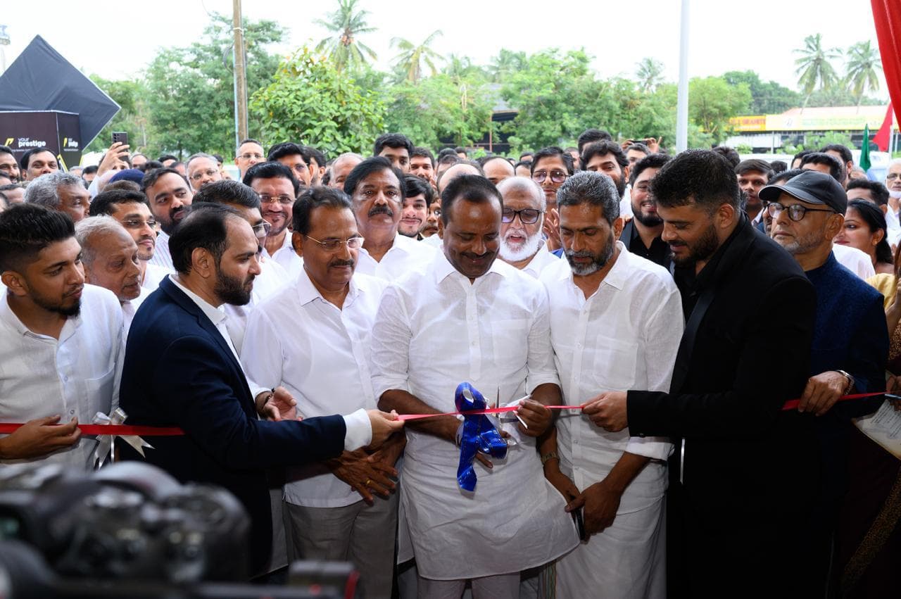 U. T. Khader at Prestige Tiles inauguration