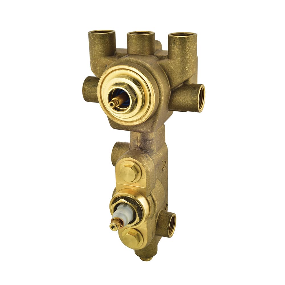 Concealed body of thermostatic shower mixer surface detail 1