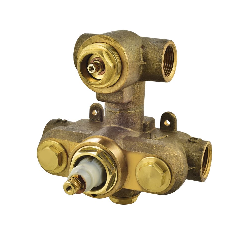 Concealed body of thermostatic shower mixer surface detail 1