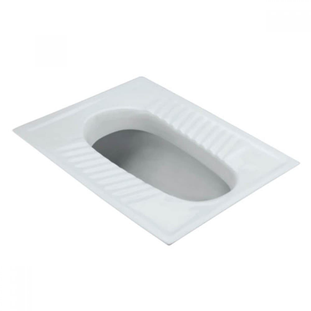 Essco Indian Asian Pan Toilet Seat with L Bend & Extension surface detail 1