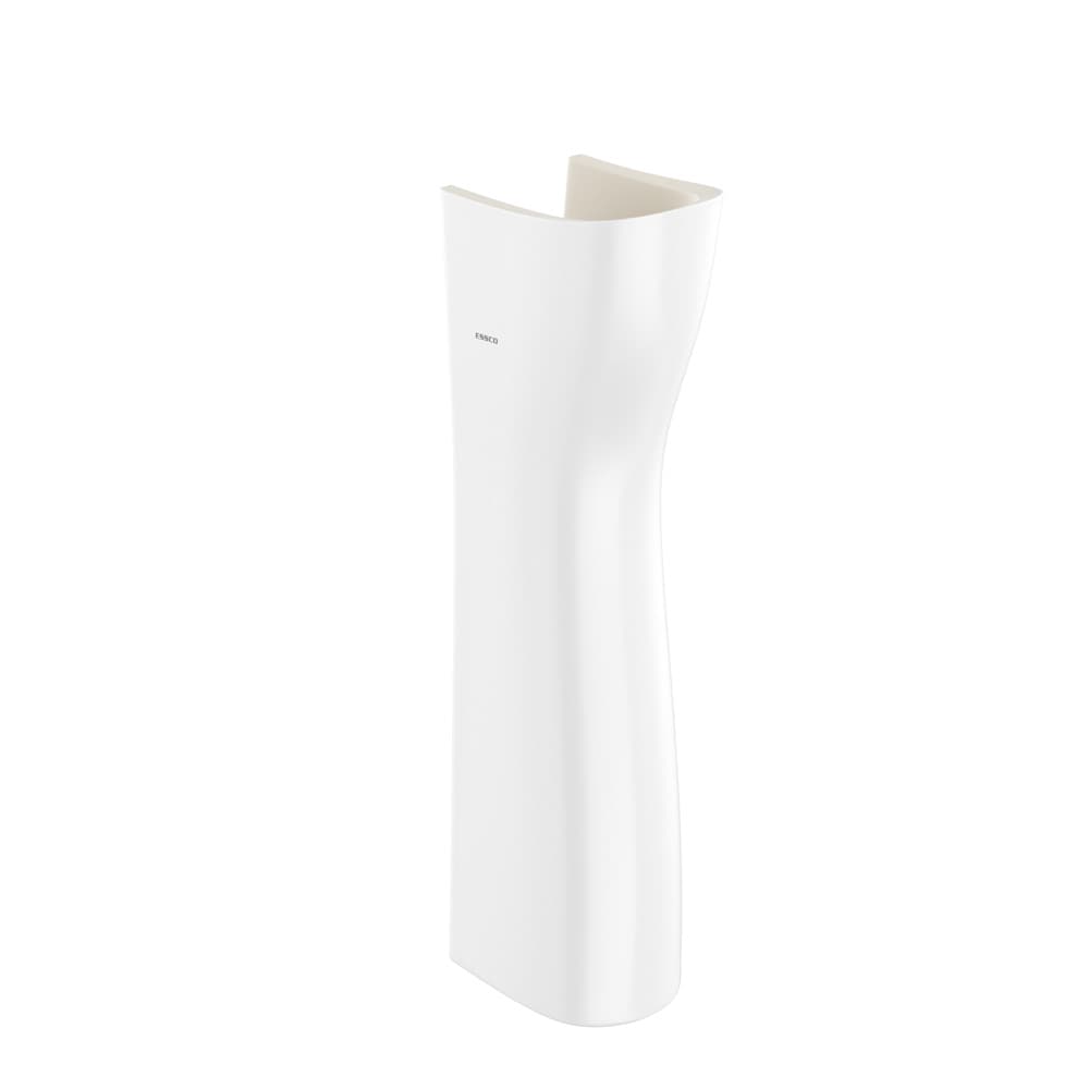 Essco Stylish Wall-Hung Toilet Wash Basin with Full Pedestal surface detail 1