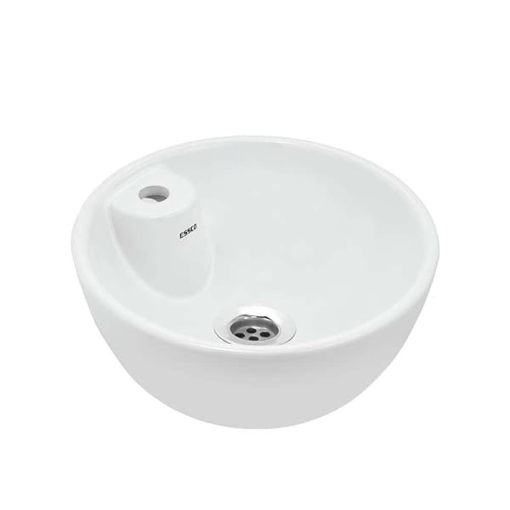 Rounded/Curved TableTop Wash Basin - Essco surface detail 1