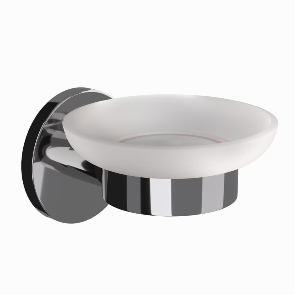 Soap Dish Holder - Black Chrome surface detail 1
