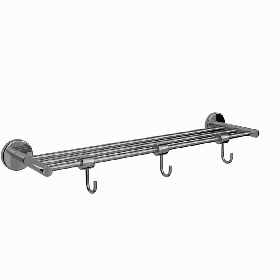 Towel Rack - Black Chrome surface detail 1