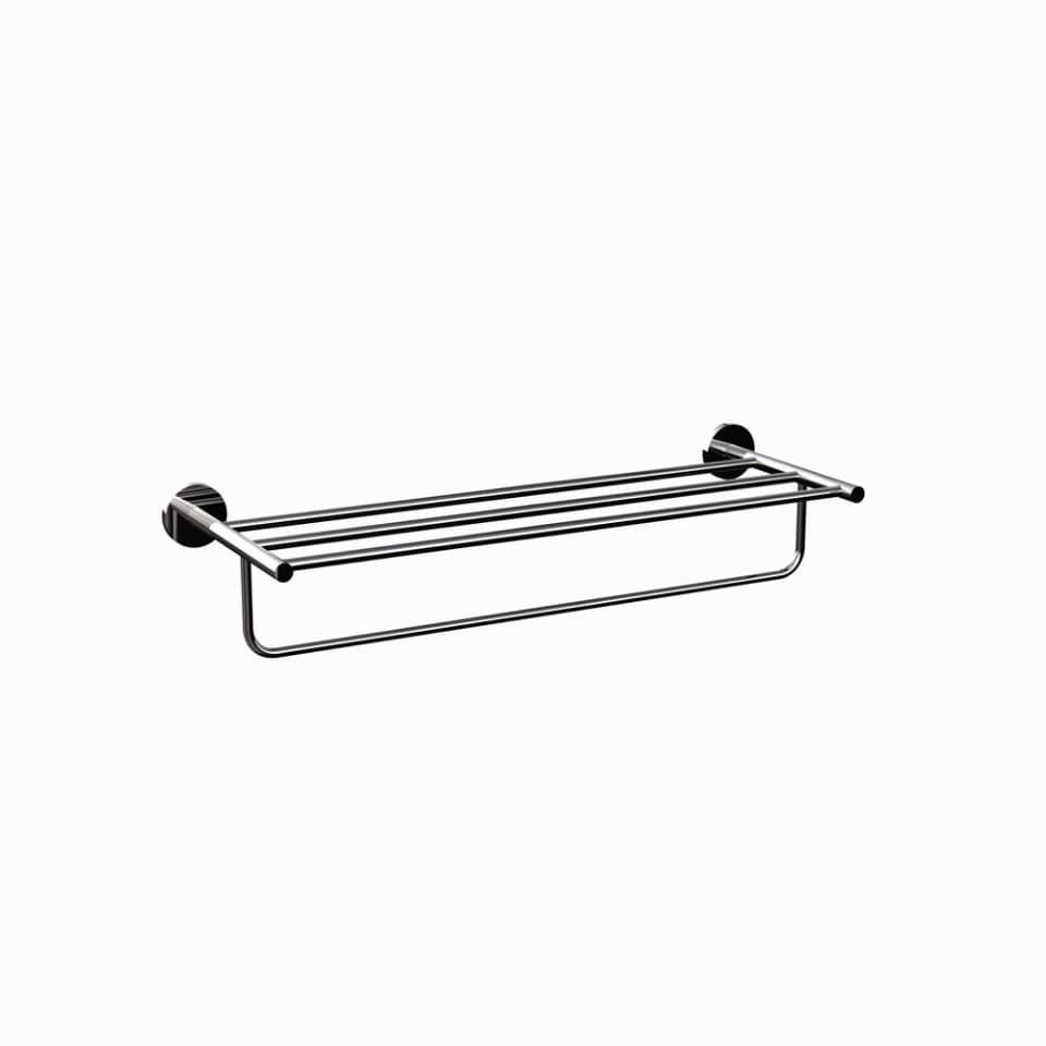 Towel Rack 600mm Long - Black Chrome surface detail 1