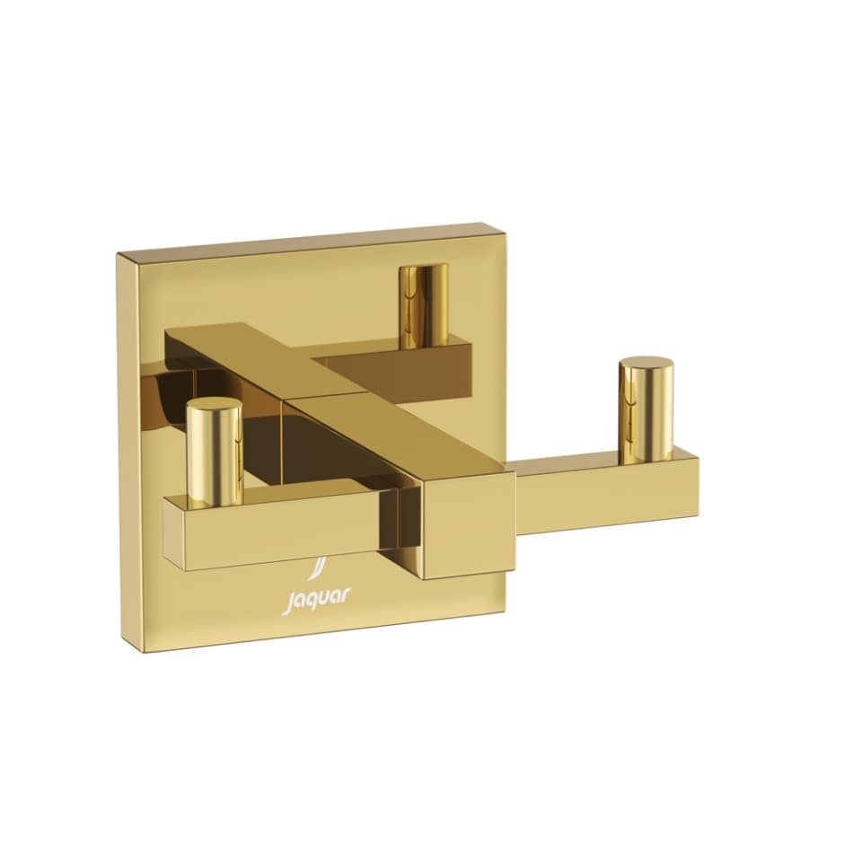 Double Coat Hook - Gold Bright PVD surface detail 1