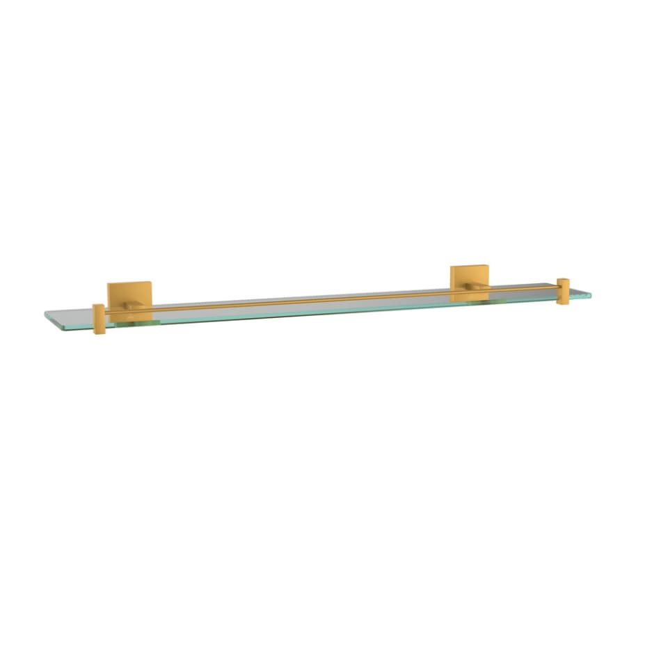 Glass Shelf - Gold Matt PVD surface detail 1
