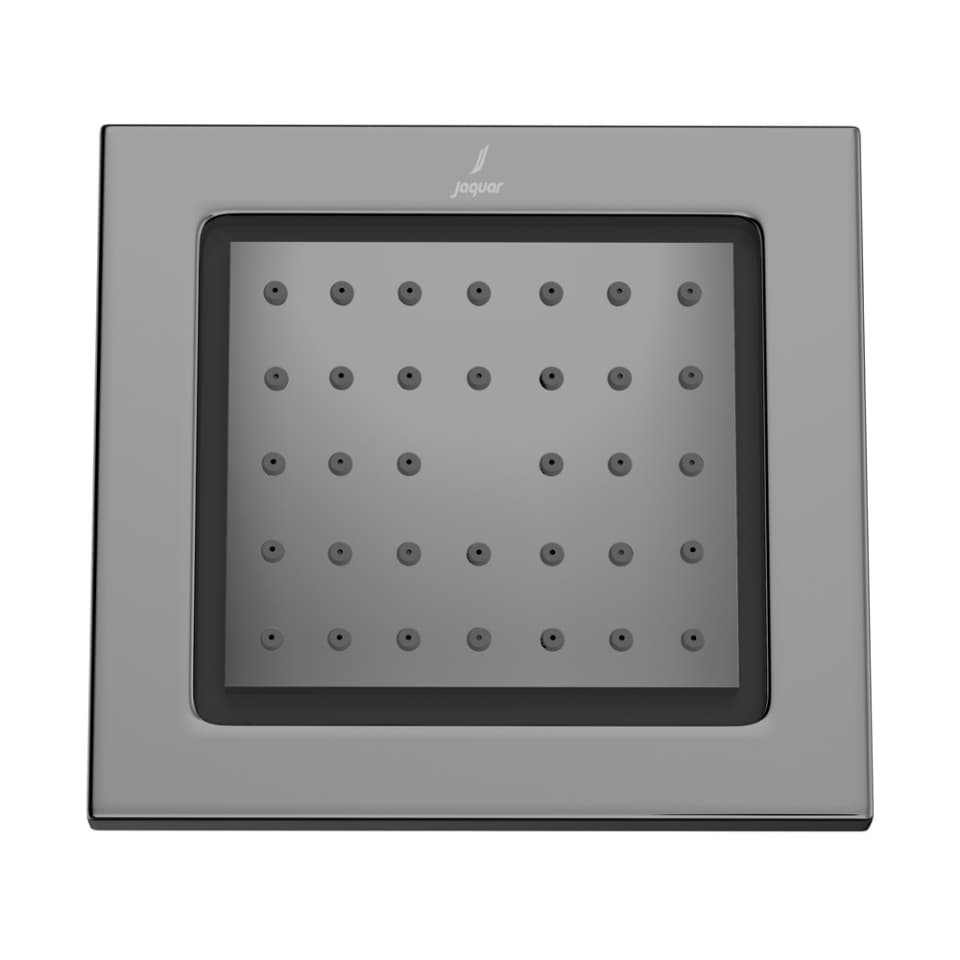 Body Shower 130x120mm Rectangular Shape - Black Chrome surface detail 1