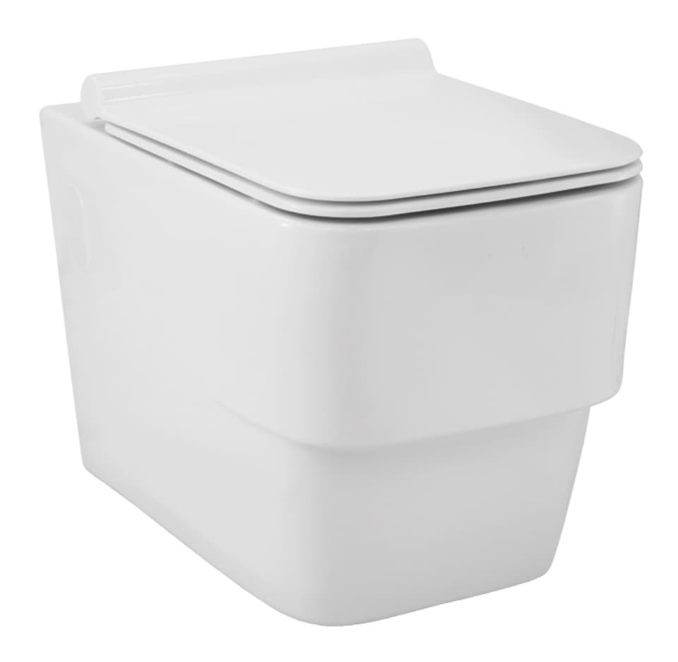 Rimless Blind Installation Wall Hung WC surface detail 1