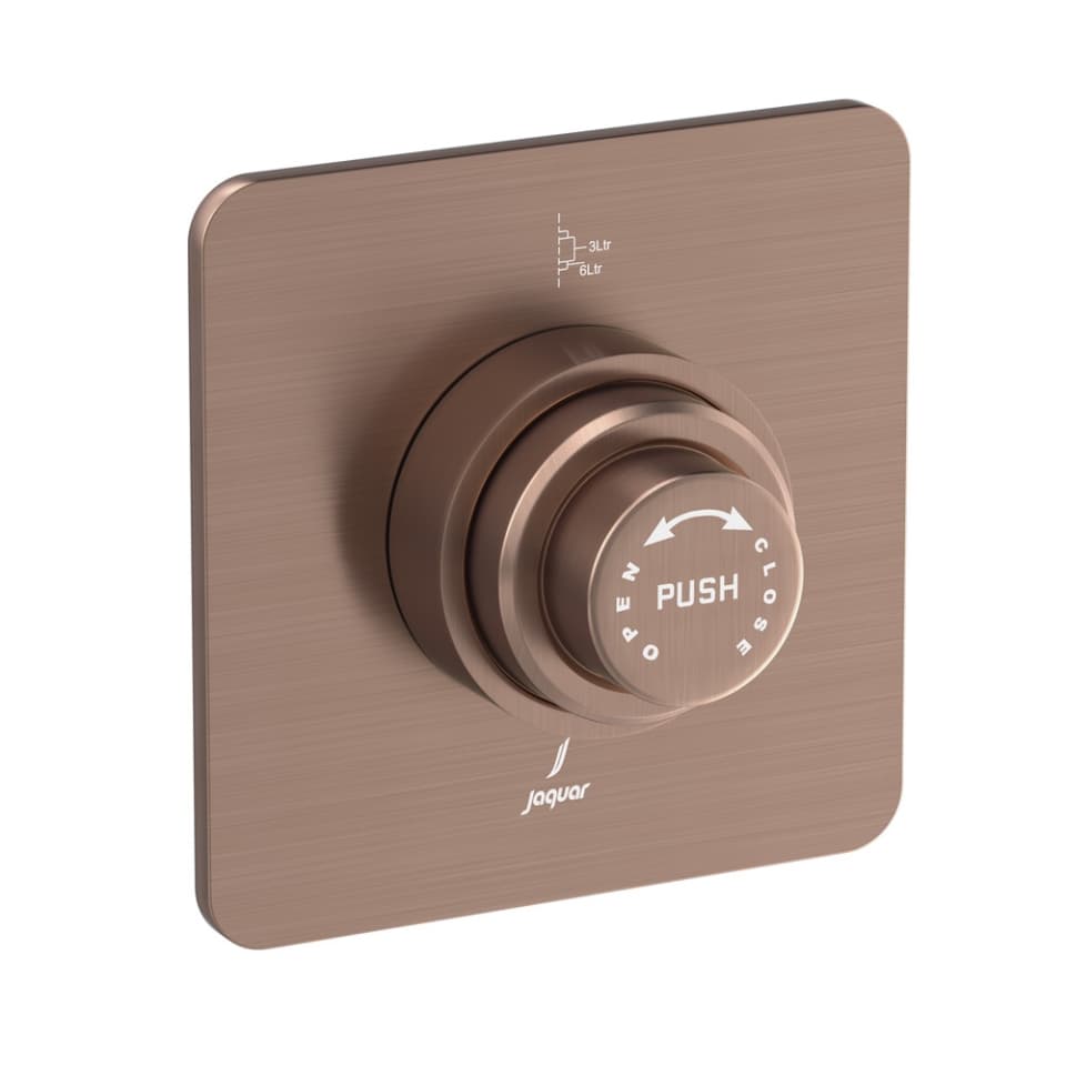 Metropole Flush Valve Dual Flow 32mm Size (Concealed Body) - Antique Copper surface detail 1