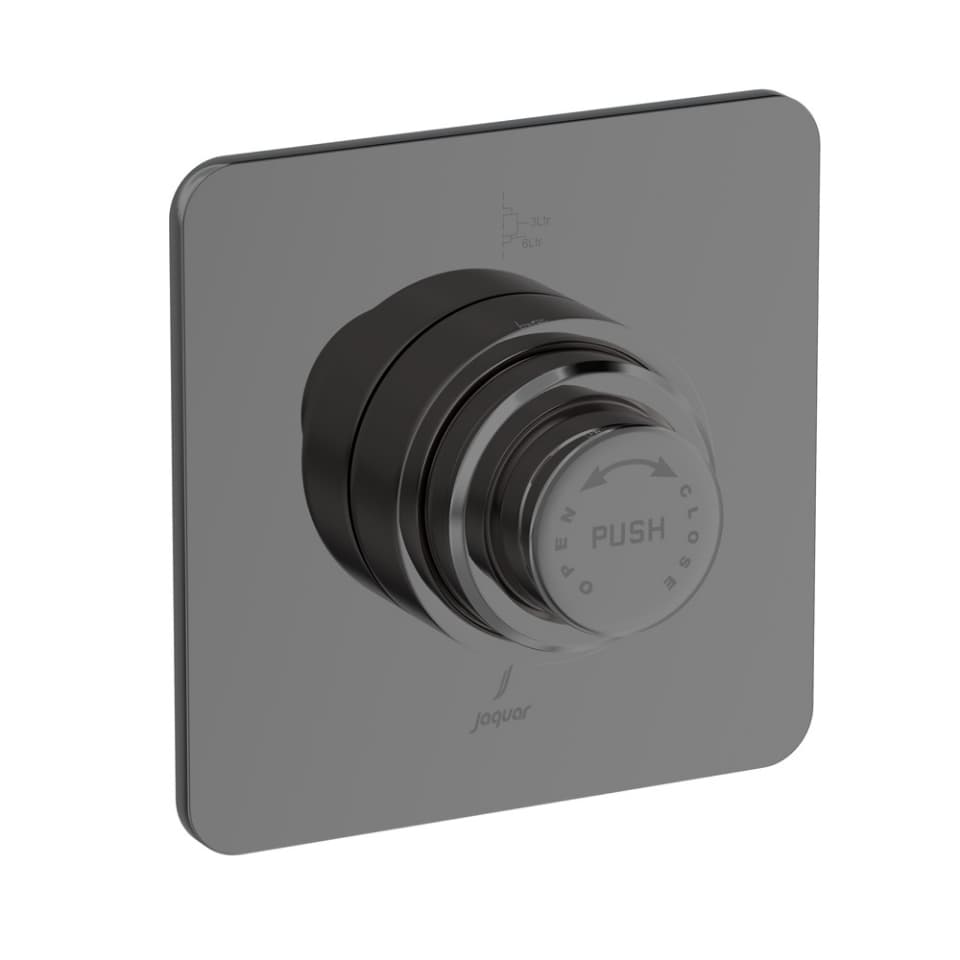 Metropole Flush Valve Dual Flow 32mm Size (Concealed Body) - Black Chrome surface detail 1