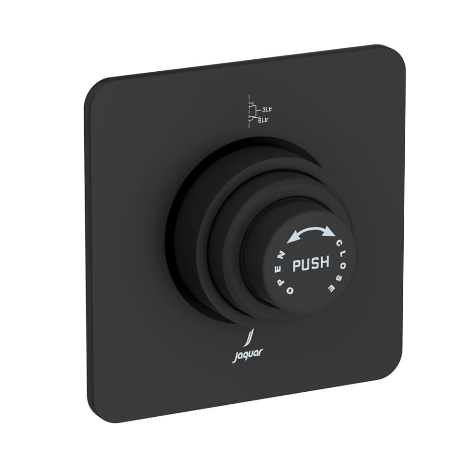 Metropole Flush Valve Dual Flow 32mm Size (Concealed Body) - Black Matt surface detail 1