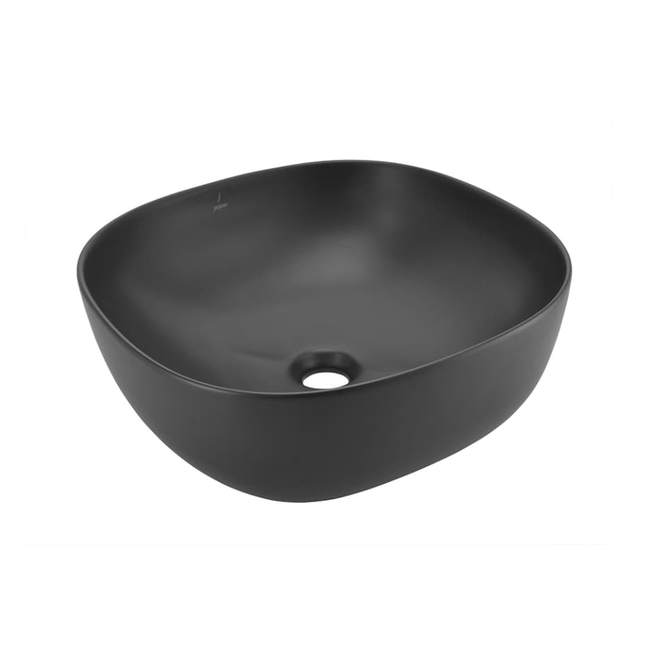 Thin Rim Table Top Basin - Black Matt surface detail 1