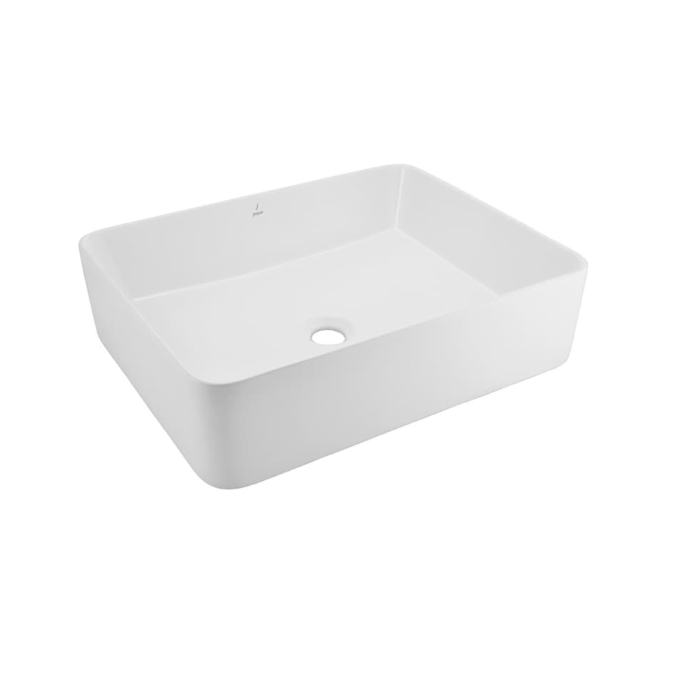 Thin Rim Table Top Basin - White Matt surface detail 1