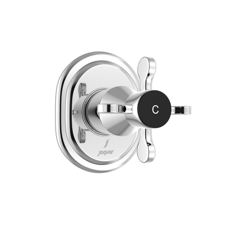 Exposed Part Kit of Concealed Stop Cock Cold Only - Chrome surface detail 1