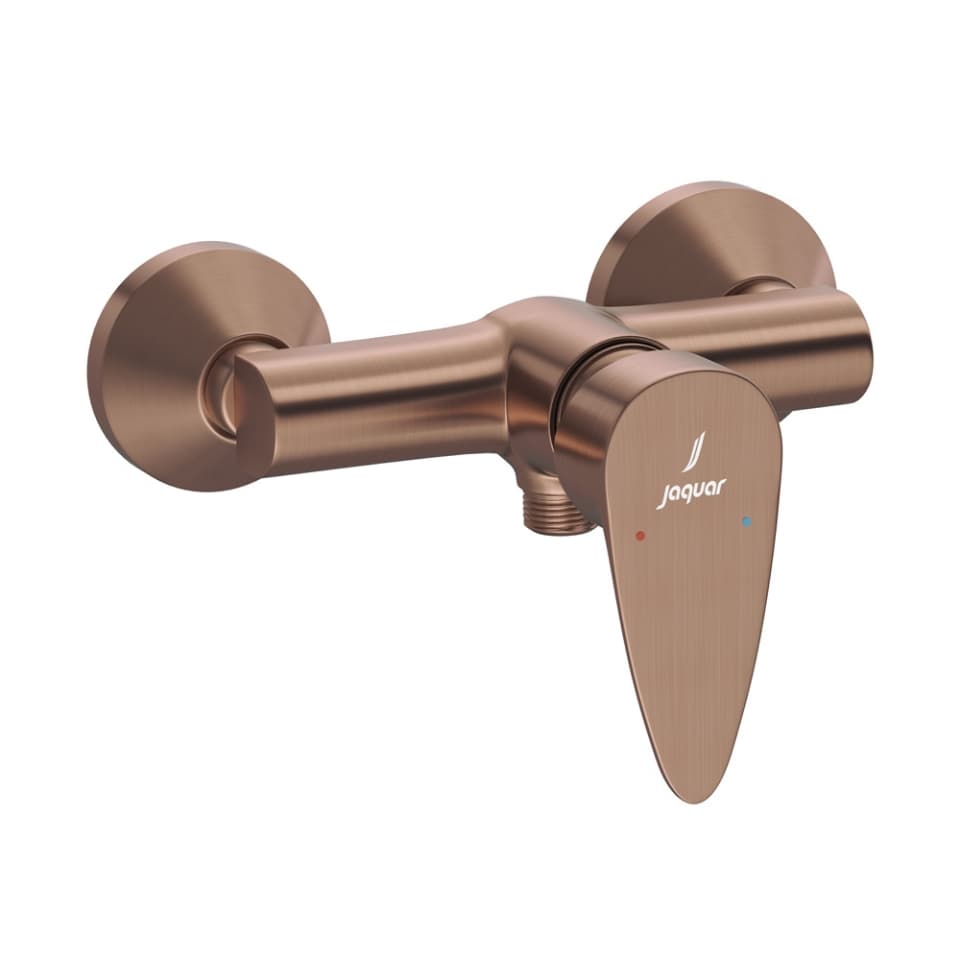 Single Lever Exposed Shower Mixer - Antique Copper surface detail 1
