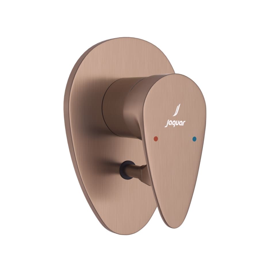 3-Inlet Single Lever Concealed Diverter - Antique Copper surface detail 1