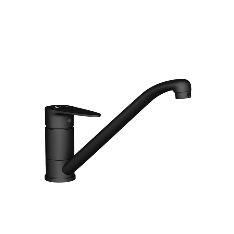 Single Lever Sink Mixer - Black Matt surface detail 1