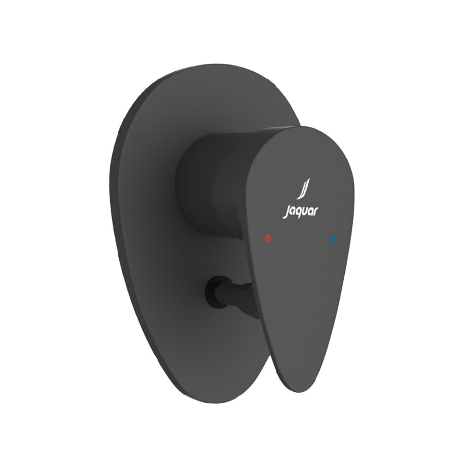 3-Inlet Single Lever Concealed Diverter - Black Matt surface detail 1