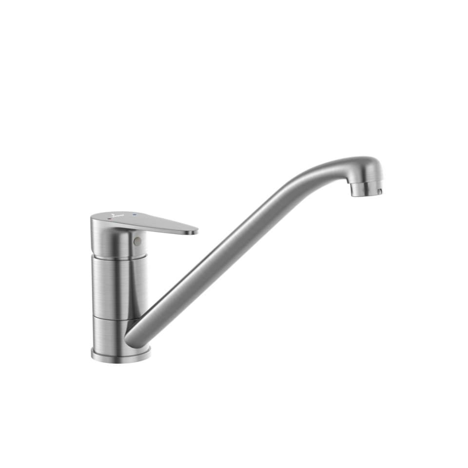 Single Lever Sink Mixer - Stainless Steel surface detail 1